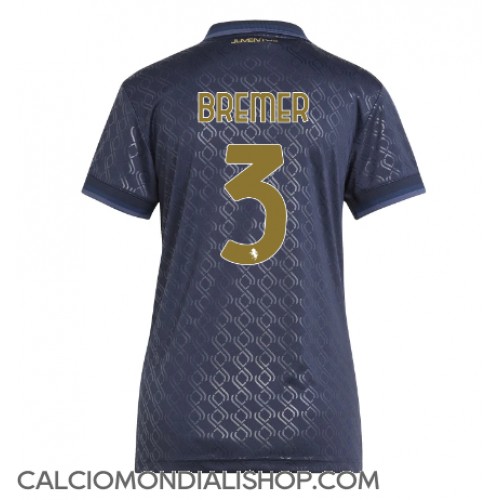 Maglie da calcio Juventus Gleison Bremer #3 Terza Maglia Femminile 2024-25 Manica Corta